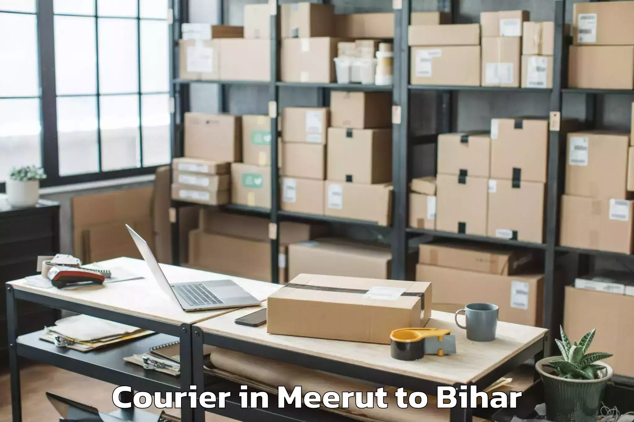 Trusted Meerut to Barauni Courier